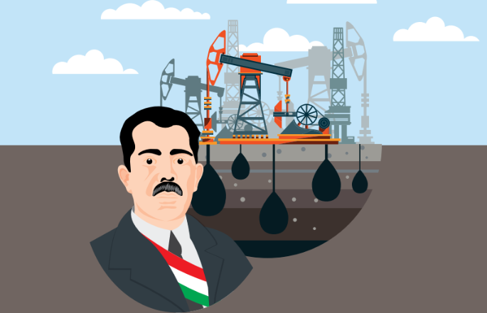El 18 de marzo de 1938 el entonces presidente de México, Lázaro Cárdenas, proclamó la “expropiación petrolera”, es decir, que el petróleo fuera de todos los mexicanos.
